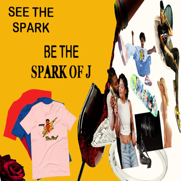Spark of J t-shirt promotion advertisement - Jmusic Singer and Songwriter